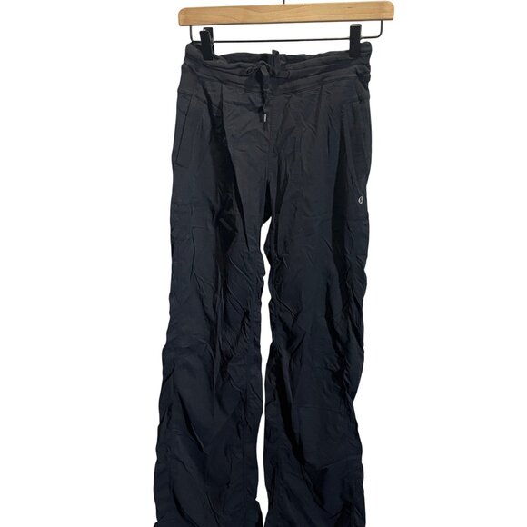 Lululemon 2 Dance studio pants Womens Black Drawstring Relaxed Fit Pants Casual - Picture 1 of 4